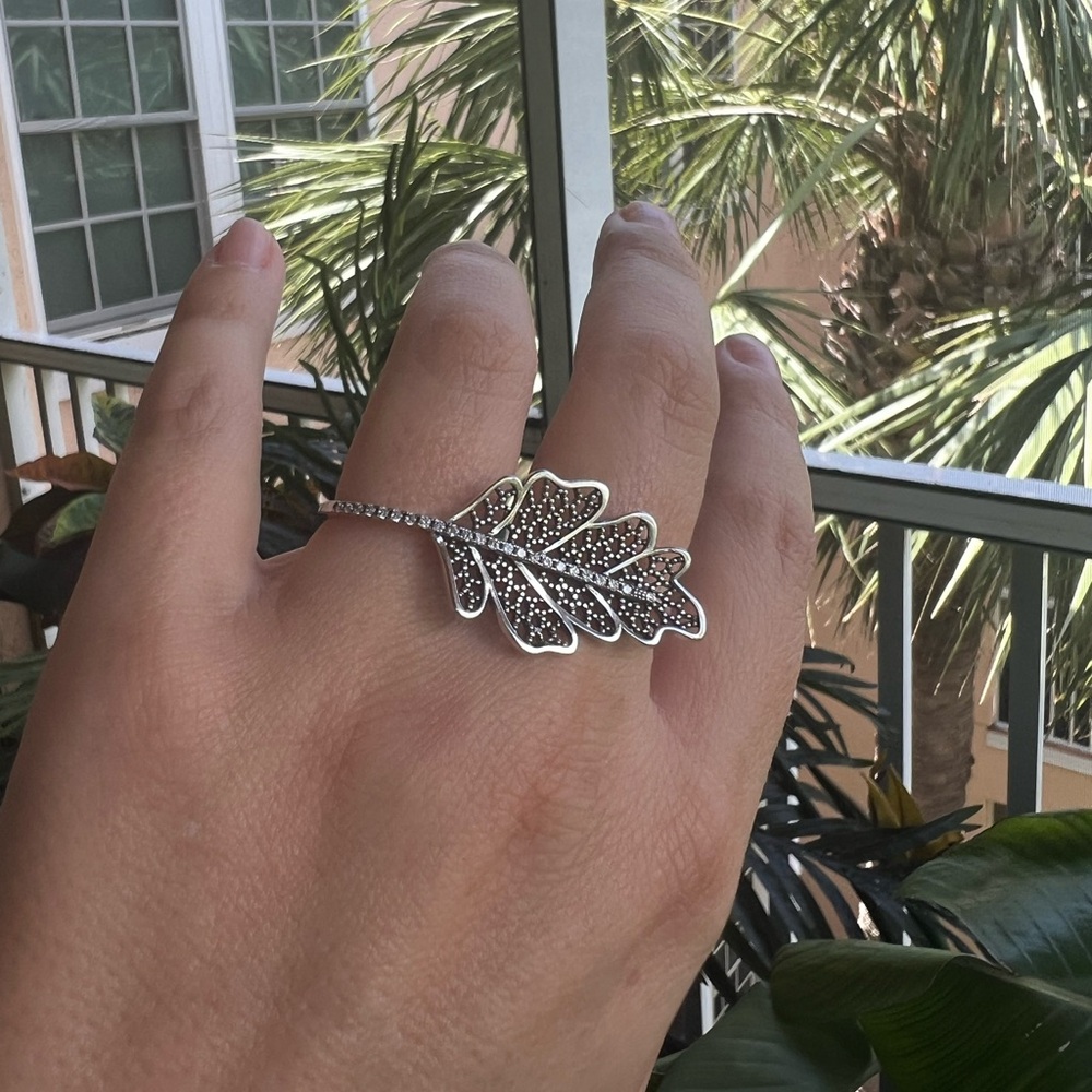 Oak Leaf Double Ring - Various Sizes - image 3
